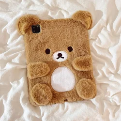 Fluffy Fuzzy Plush Bear Tablet Case for Pro11 2020-2022 (Zongxiongke)
