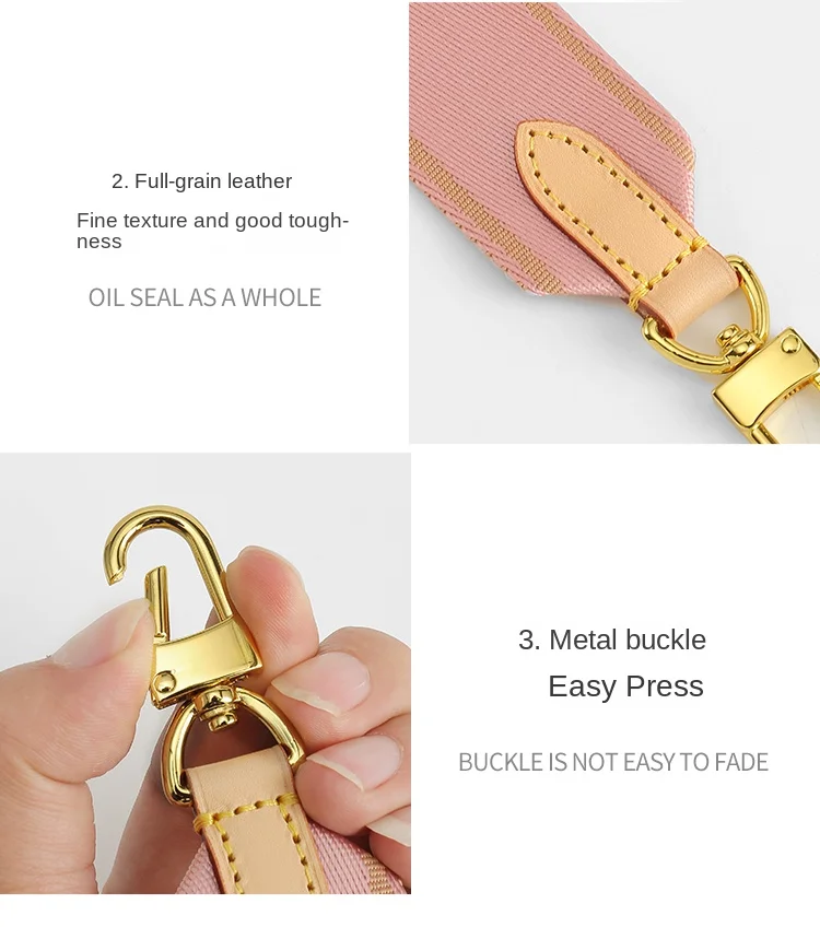 Adjustable Shoulder Strap for LV Bag Solid Belt Five in one Part Wide