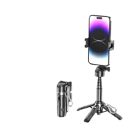 Newly Upgraded Design Mini Bluetooth Portable Telescopic Multifunctional Tripod Phone Selfie Stick - Image 2