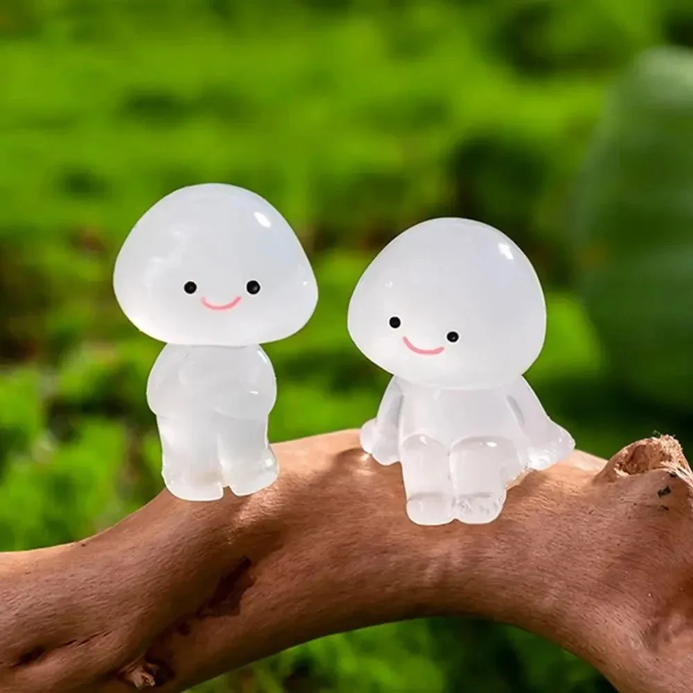 6 Stück Leuchtende Baumelfen-Gartenfiguren, Mini-Figuren, die im Dunkeln leuchten, für Garten-Mikrolandschaftszubehör – Detail 6