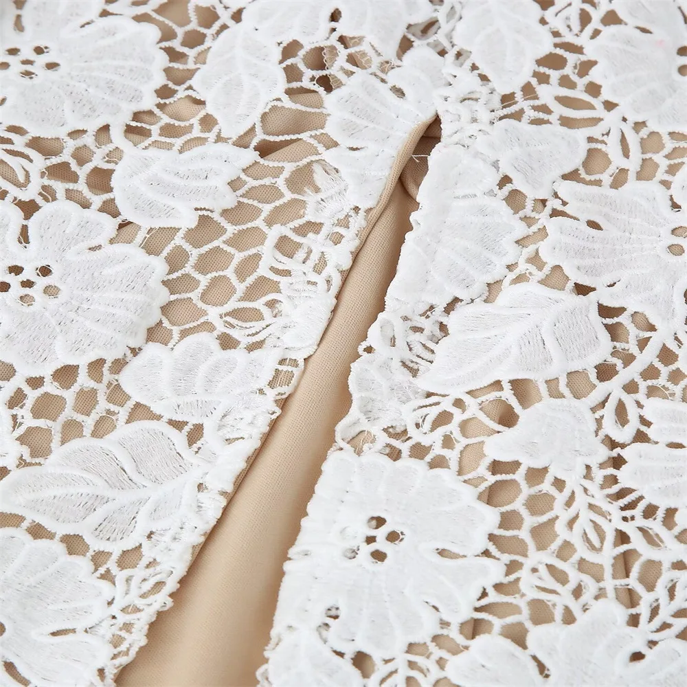 KADUWAKI Flower Pattern Lace Strap Long Slip Dress Summer Sexy Lace Splicing Back Strap Lace Up Slit Slim Fit Suspender Dresses 64 Sd9b751e2211d4184b1a0ebb0123ee42f2