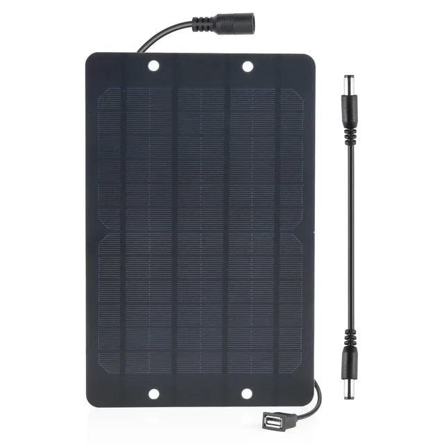 Soshine USB 5V 6W Mini Solar Panel DC 6V Solar Battery Charger High Performance Monocrystalline for Monitor Small Pump Small Fan 2