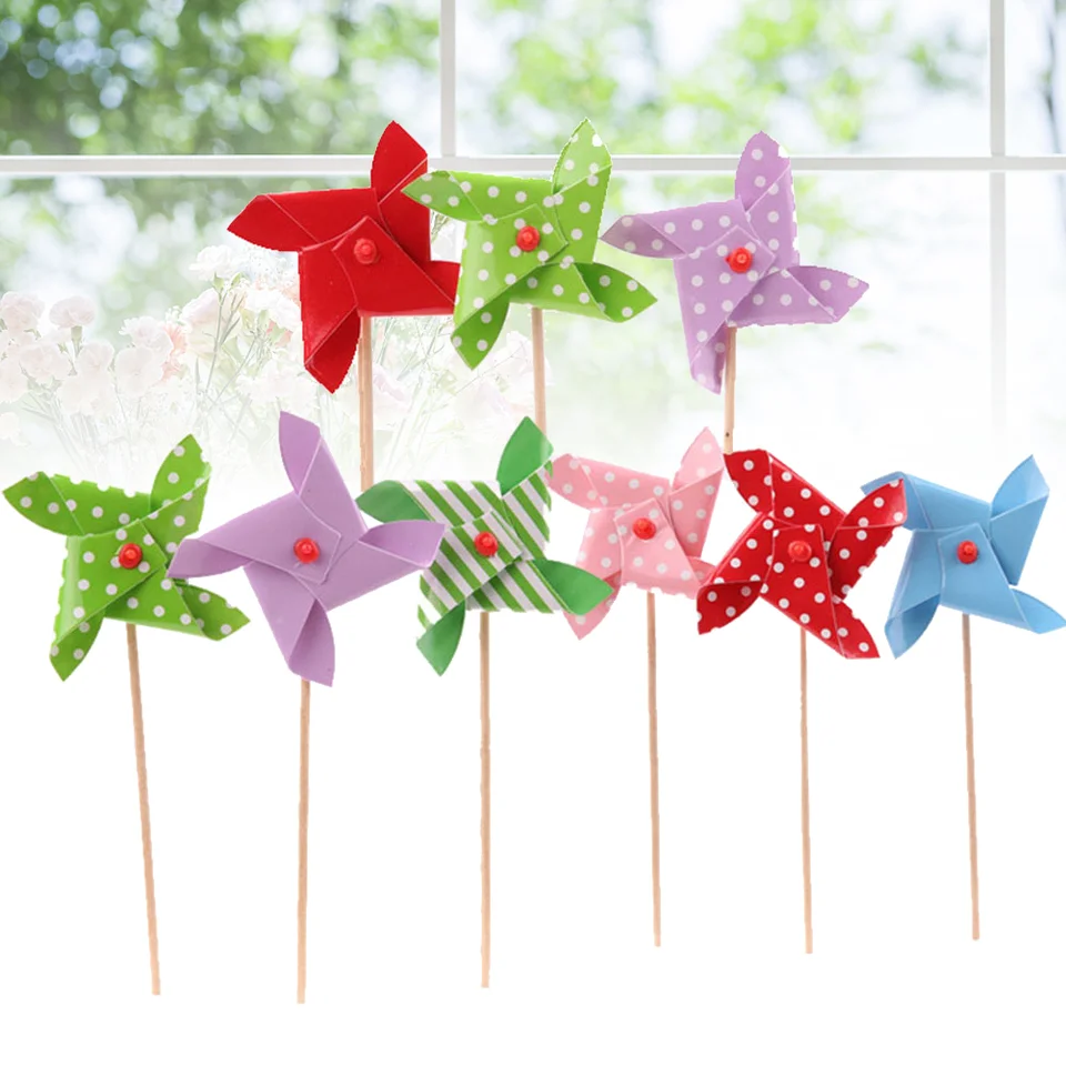18 Bunte Windmühlen-Cupcake-Topper – Niedliche Deko Für Kindergeburtstag, Hochzeit Oder Jede Party