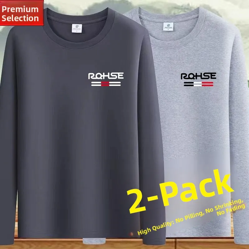 2 pieces [long-sleeved small rq] dark gray + light gray