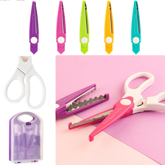 Craft Decorative Scissors Kids  Scissors Craft Scrapbook - 6pcs Paper Craft  Scissors - Aliexpress