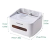 Tissue Box Desktop Napkin Holder Dustproof Tissue Paper Organizer With Lid Home Office Stationery Storage Box Desk Organizer 6