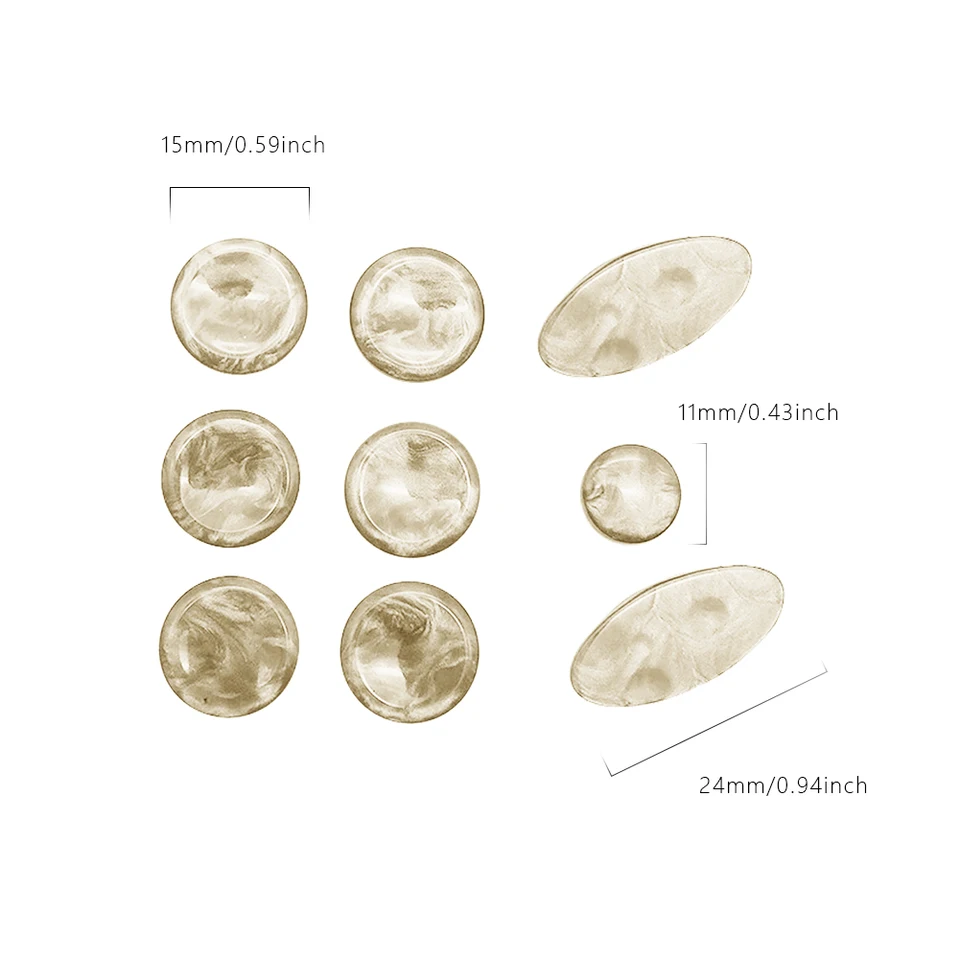 18 PZ / Set Alto Tenor Soprano Saxophone Sax Shell Tasto Pulsanti