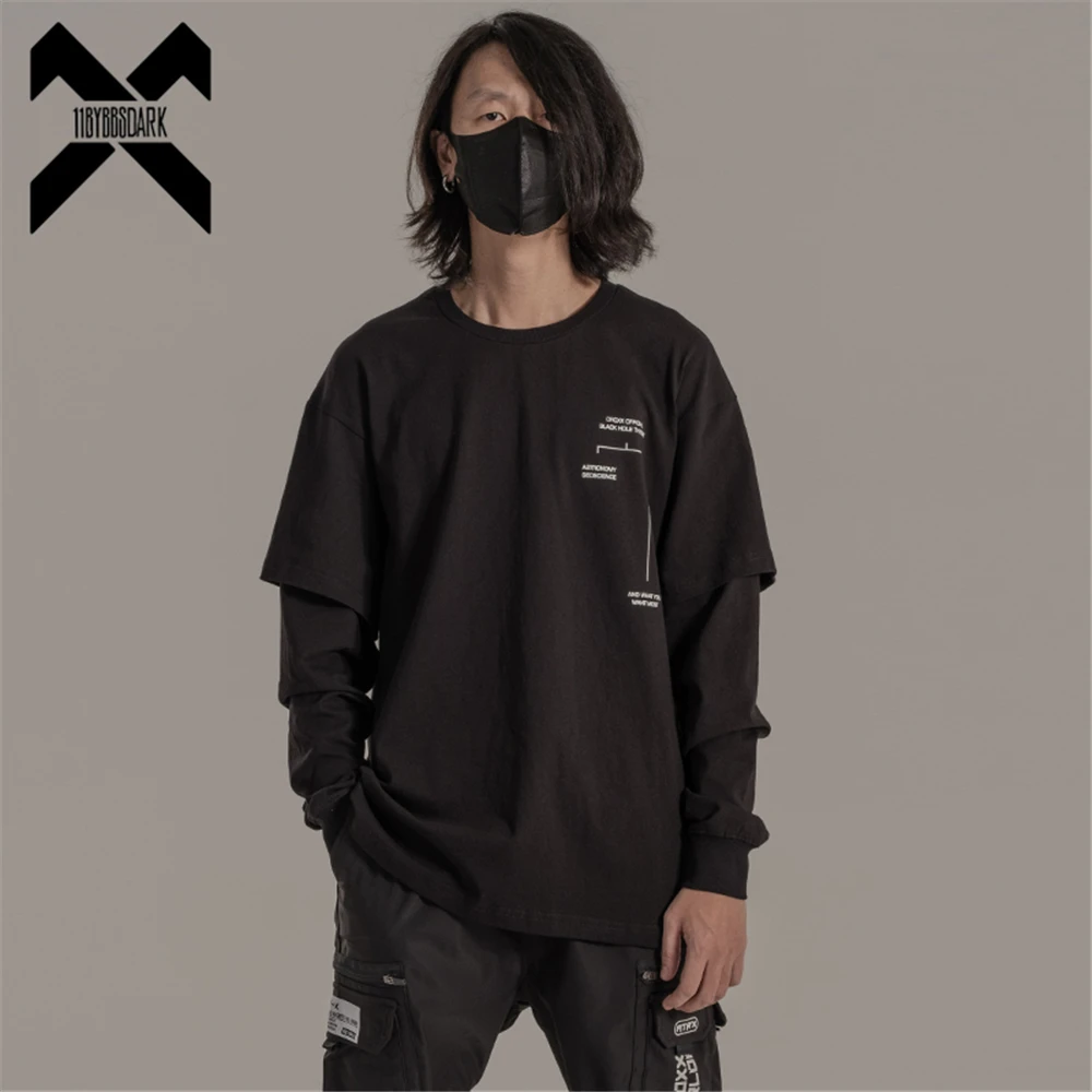 新品未使用　Faconnable ベアトップ　カジュアル　ハイブラ　カジュアル Hip Hop Long Sleeves T-Shirt Mens Japanese Loose Fake Two