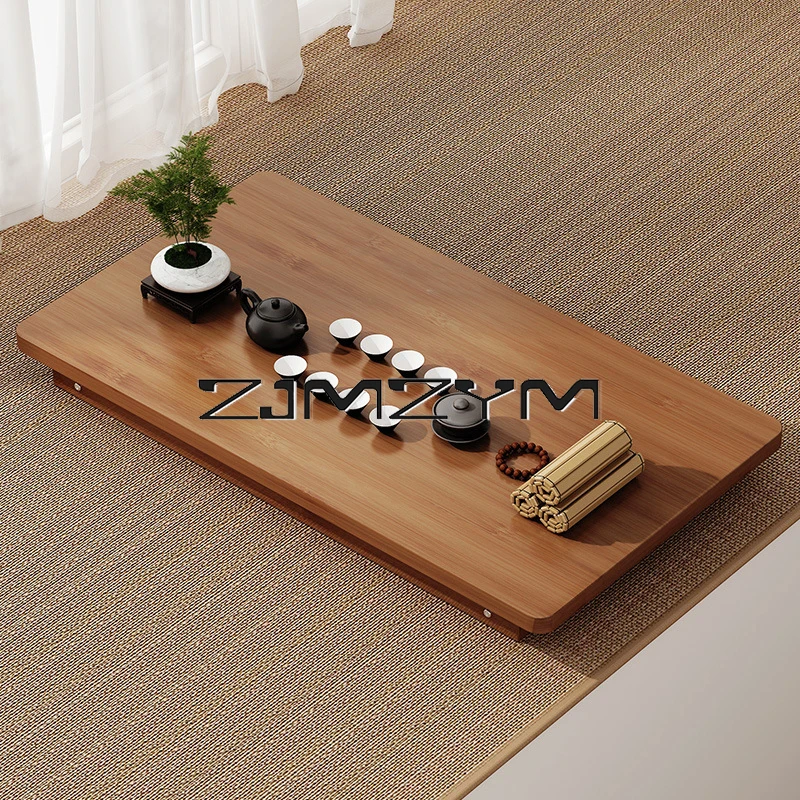 Foldable Small Coffee Table Tatami Window Low Table Rectangular Balcony Low Ground Computer Desk Furnitrure