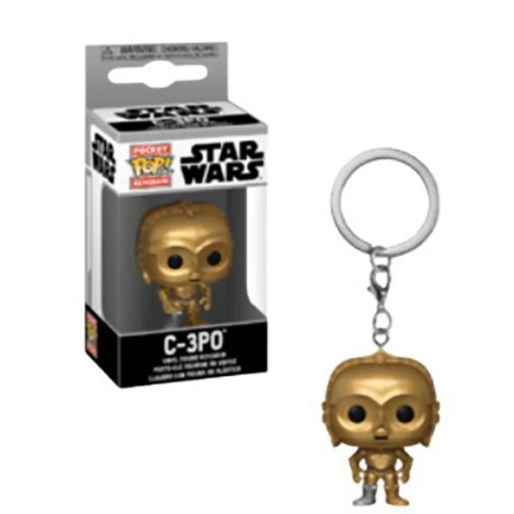FUNKO Pocket Keychain Star Wars The Mandalorian Darth Vader Chewbacca Multiple Movie Peripheral Pendant Keychains Boy Girl Gifts 5