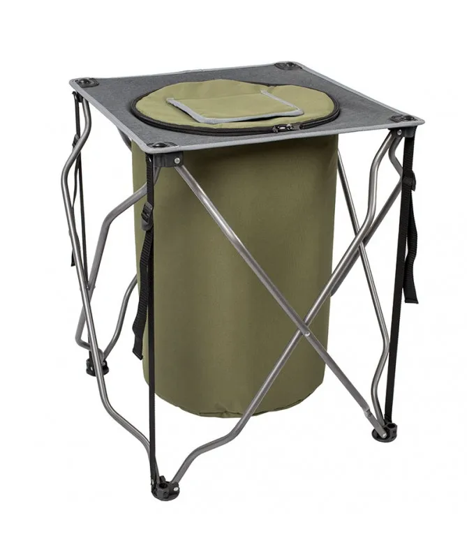 

NPOT Portable Folding Camping Fridge with Steel Support Holder Outdoor Camp Cooling Storage