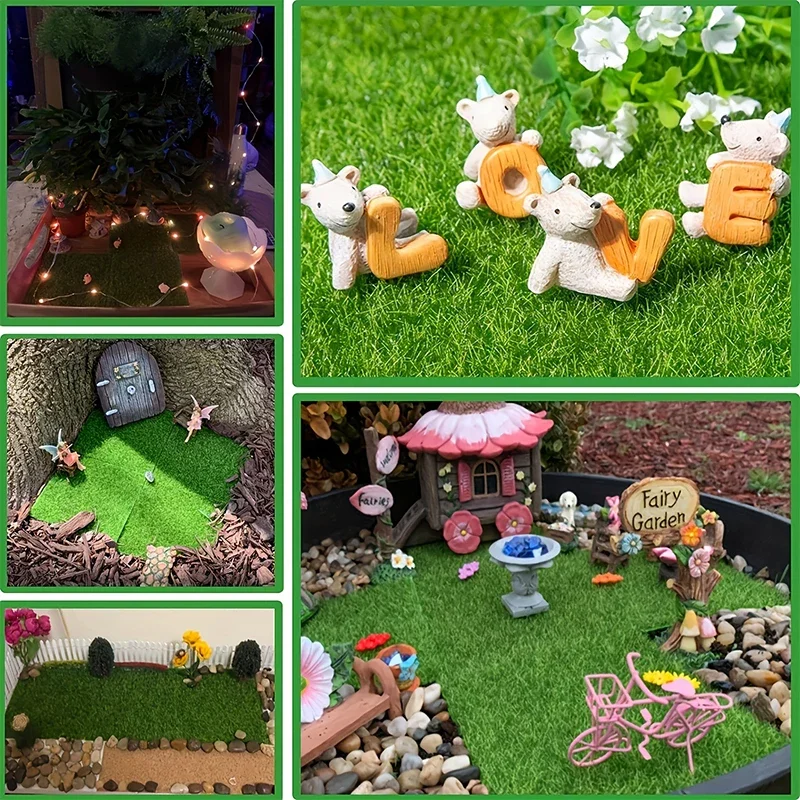 Artificial Grassland Simulation Moss Lawn Chicken Coop House Decoration Carpet DIY Micro Landscape Home Floor Decor 15cm/30cm