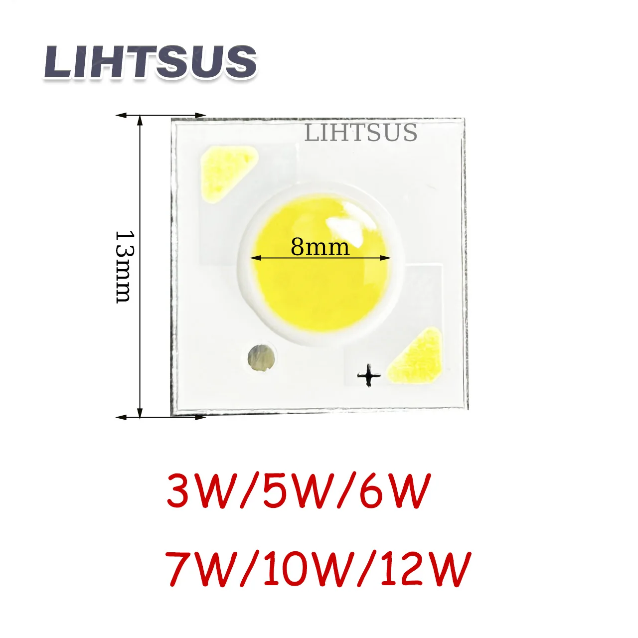 Ra90+ 1313mm Led 3W 5W 6W 10W 12W CRI95 DC36V Led COB Light Beads  Light Emitting Diode  LED Chip DIY Track Lamp LED Grille Lamp