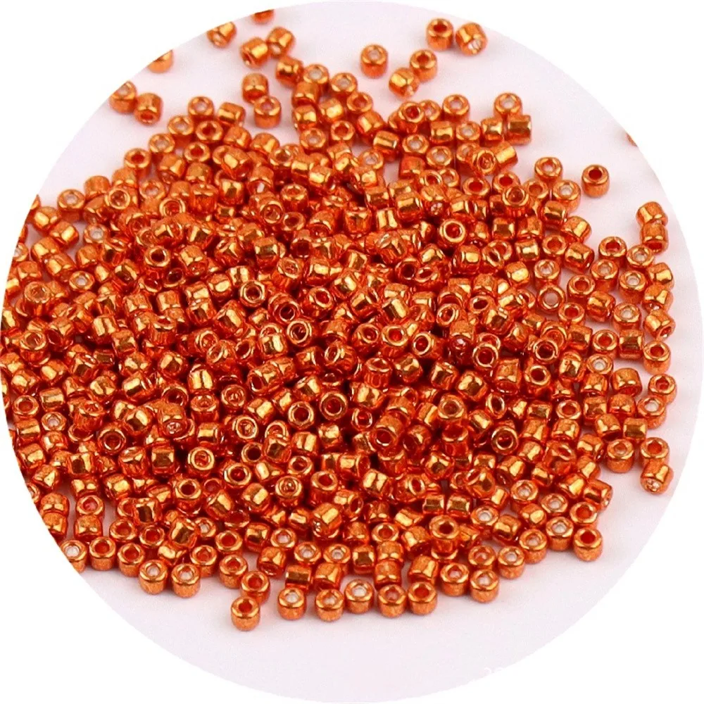 720 Piece Set of 2mm Metallic Glass Beads