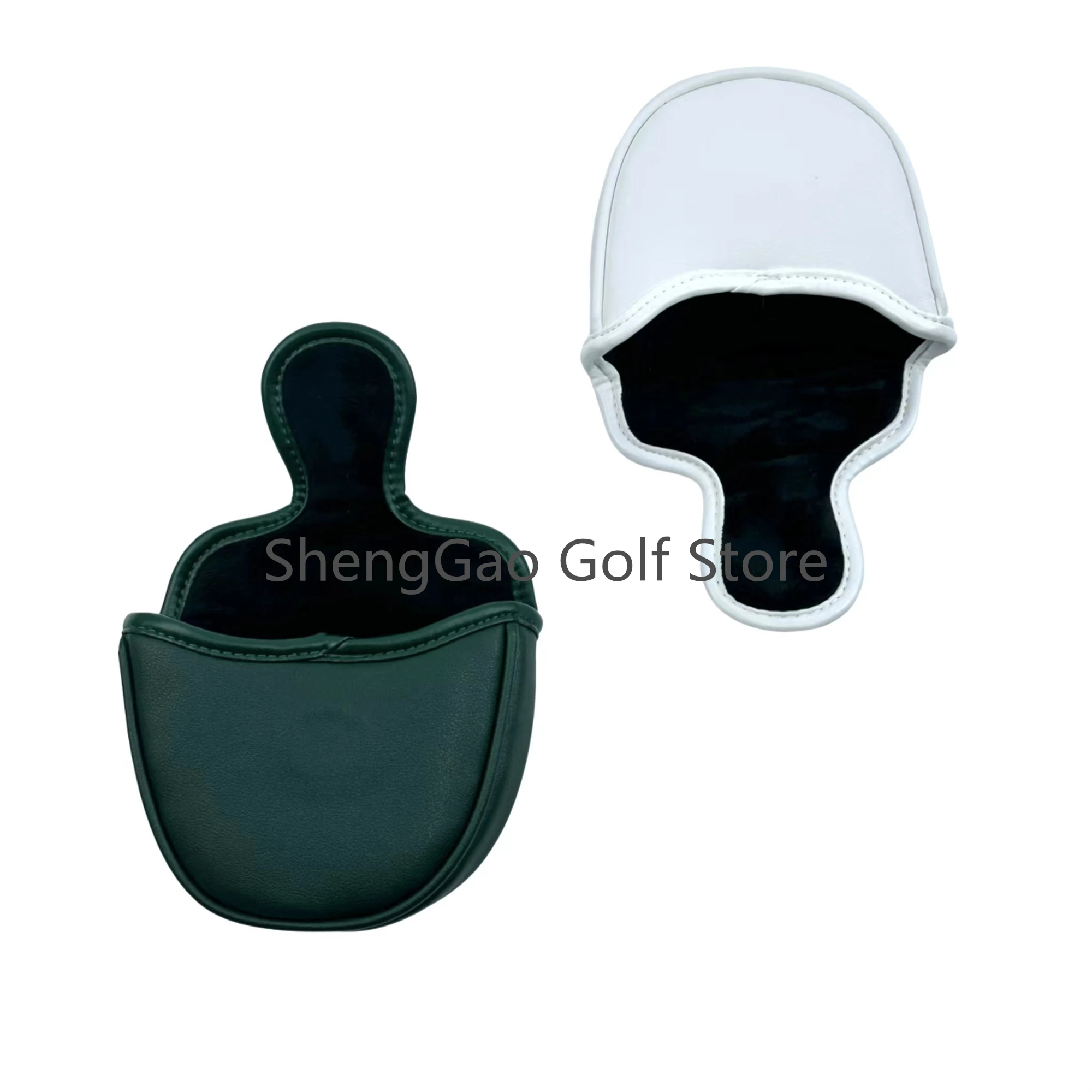 Lucky Clover Pattern Golf Putter Cover - Premium PU Leather with Magnetic Closure
