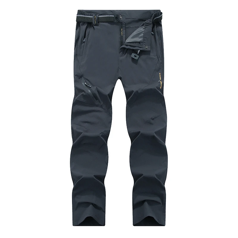 Big Size thin leisure men's elastic straight trousers lightweight breathable male quick drying 7XL 5XL tactical pants outdoor 4