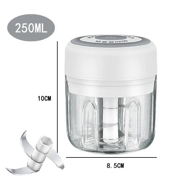 100ml/250ML Manual Meat Mincer Garlic Chopper Rotate Garlic Press Crusher Vegetable Onion Cutter Kitchen Cooking Accessories 13