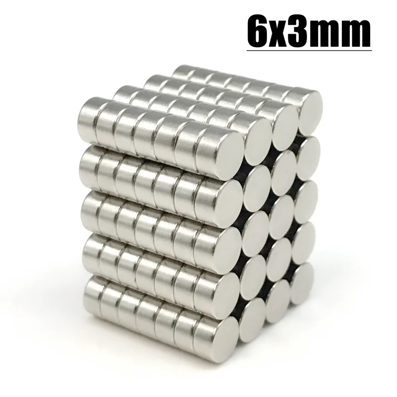 10 Magneti Al Neodimio N45: Dischi Ø 6mm X 2mm, Forza 700g, Rivestimento Nichel, Per Fissaggi E Hobby
