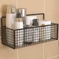 Bathroom self-adhesive shelf