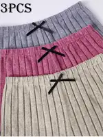 3-Piece Stretch Sleepwear Set for Women - Sexy Lace Trim Halter Top and Shorts with Cotton-like Fleece Waffle Texture for Cross- - Image 3