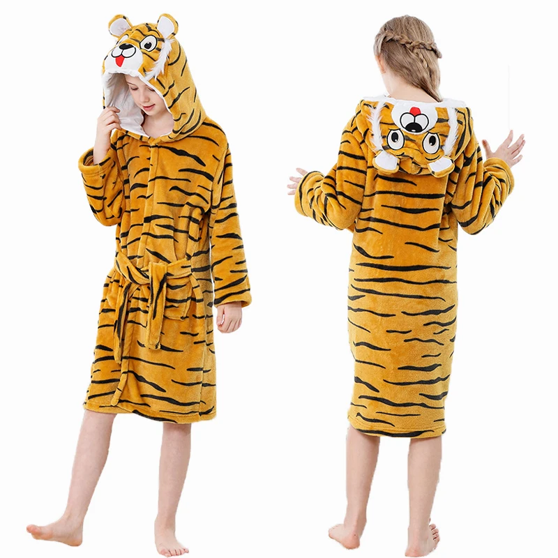 Kids Bathrobe Halloween Dinosaur