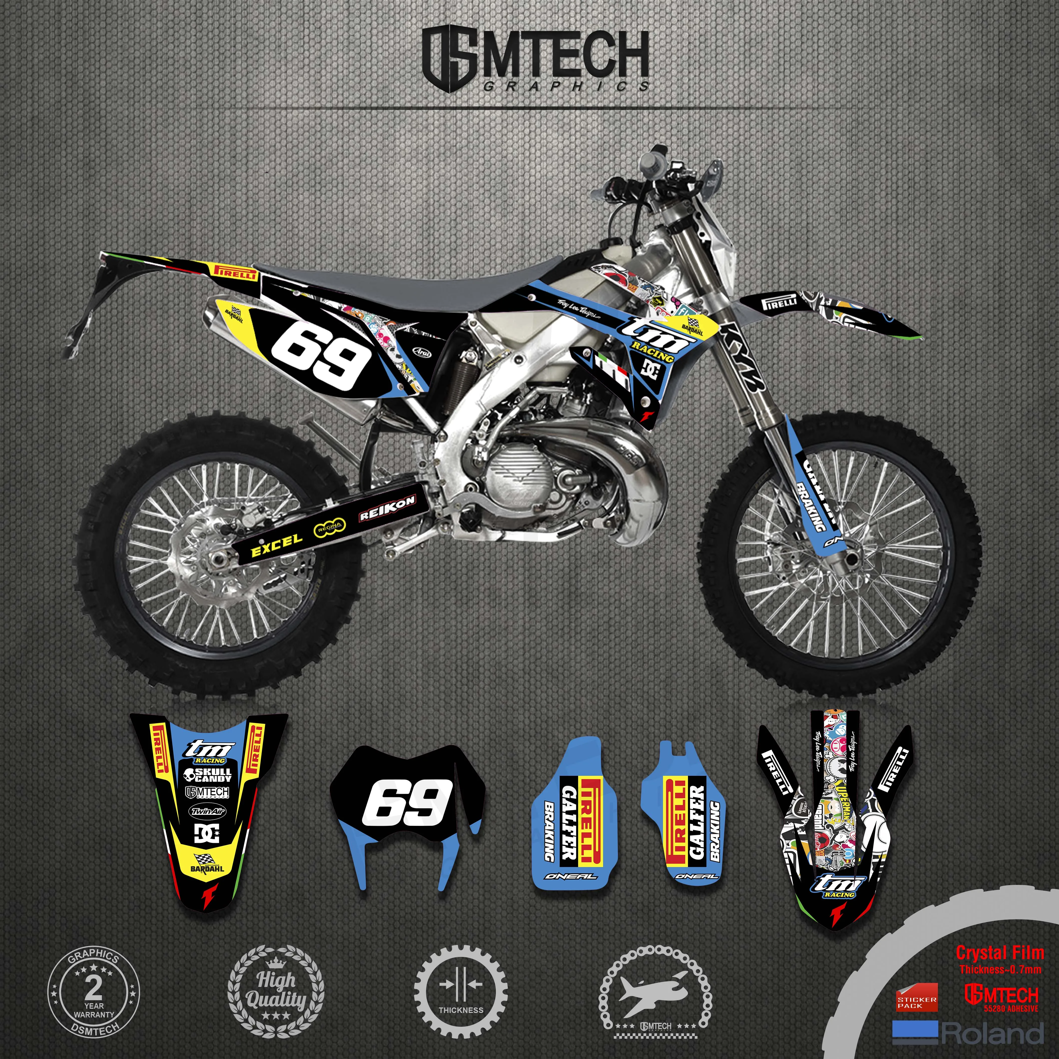 DSMTECH Motorcycle Decal Sticker Background Graphics Combination for TM RACING  2015 2016 2017 2018 2019 2020 2021 2015-2021 bburago 1 43 new style mercedes benz 2021 w12 77 44 w10 w07 f1 racing formula car static simulation diecast alloy car model