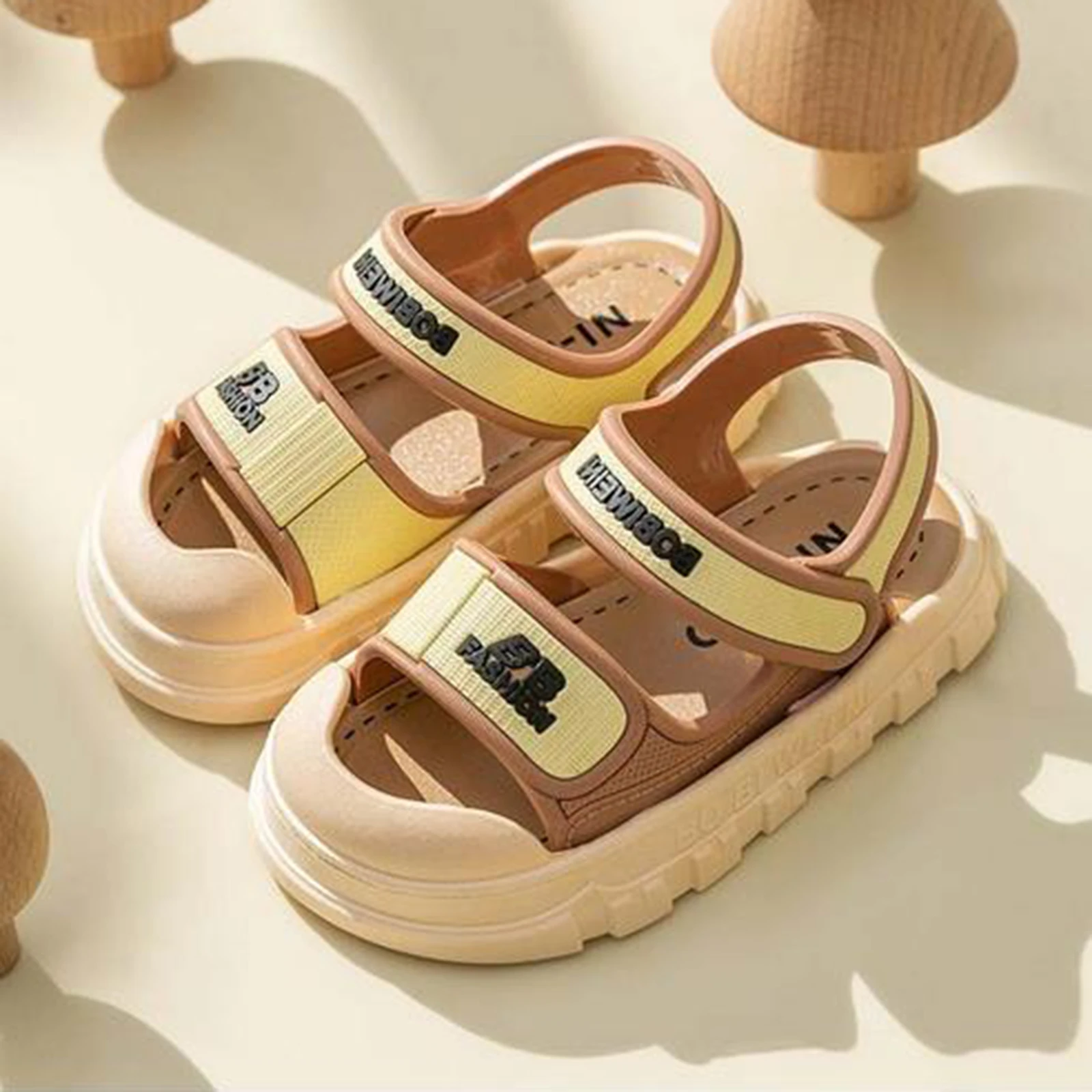 Toddler Boys Girls Summer Sandals Casual Outdoor Sport Sandals Non-Slip Sole Beach Shoes Cute Infants Kids Flats Shoes