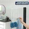 1pcs Bathroom Shower Door Hook Over Glass Door Shower Towel Rack Transparent Acrylic Drilling Free Towel Holder Hanger 2