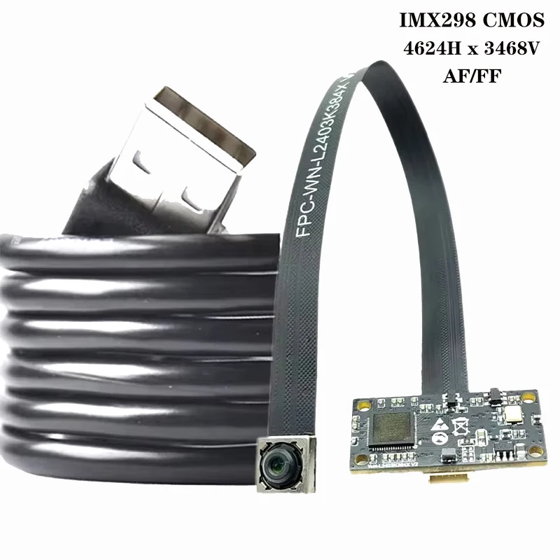 16MP USB 카메라 모듈 FOV 78 °   IMX298 센서 플러그앤플레이 내장형 카메라 모듈
