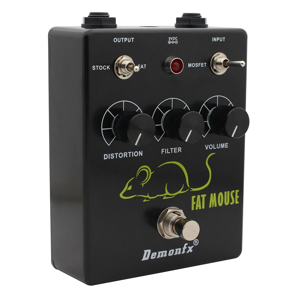 NEW Demonfx FAT MOUSE Guitar Effect Pedal FUZZ Distortion With True Bypass 