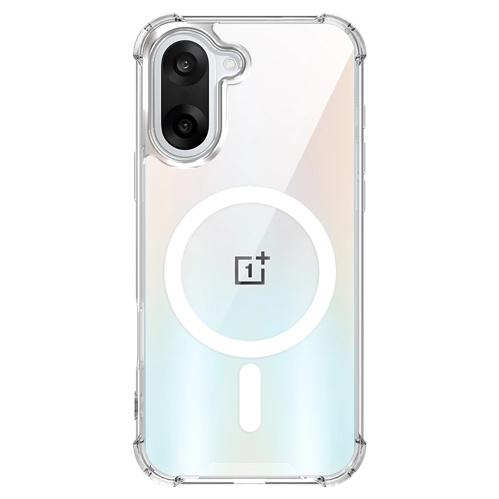 Luxury Magnetic Transparent Phone Case with Airbag Shockproof Protection