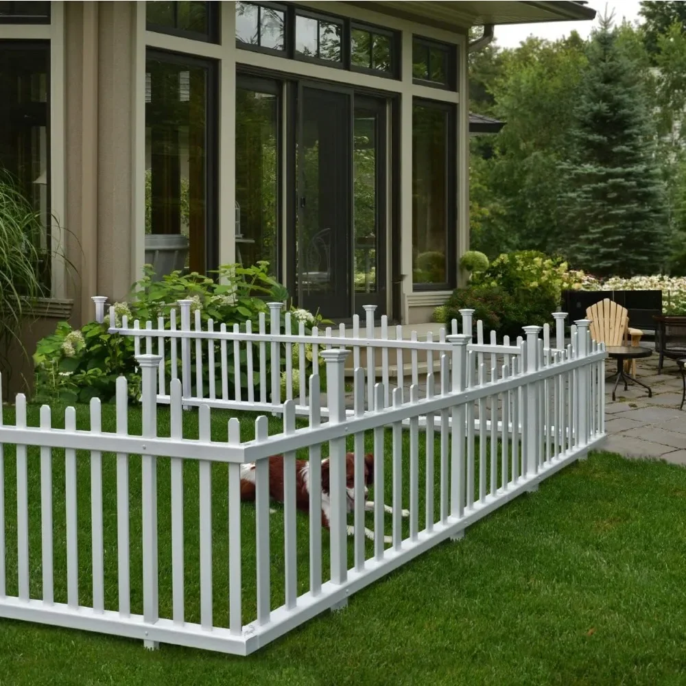 

No Dig Madison Vinyl Picket Fence