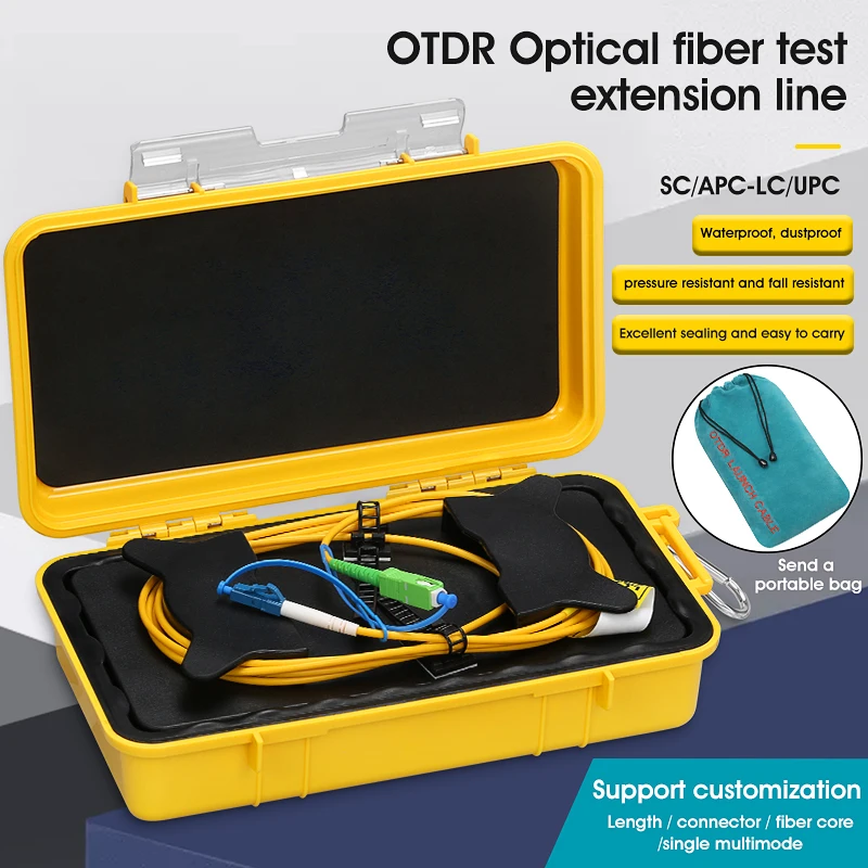 

OTDR Launch Cable Fiber 500/1000/2000M SC-APC/LC-UPC OTDR Test Extension Cord OTDR Dead Zone Eliminator 1km 2km