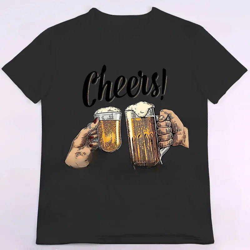 

Street wear graphic t shirts cheers bees hot selling summer printed T-shirt casual men women T shirts fashion tops unisex