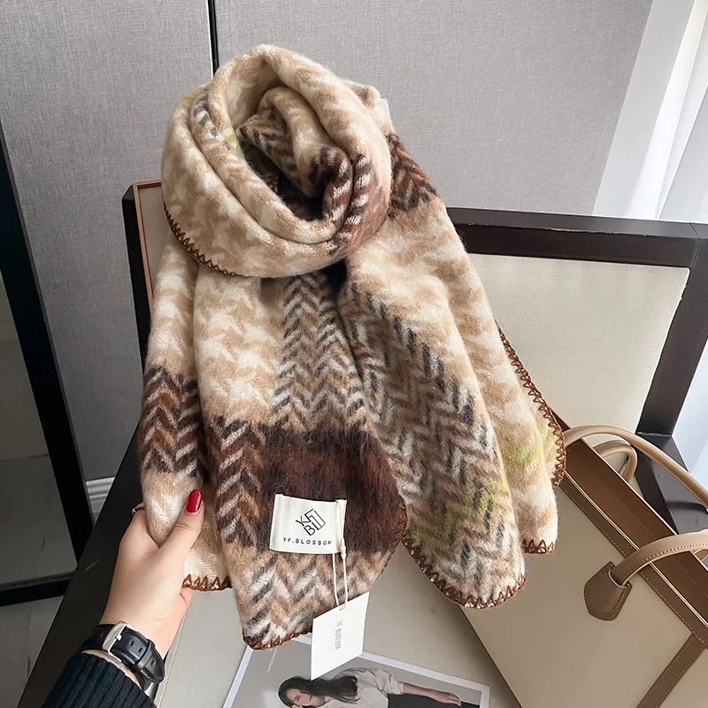 Рисунок 3 - Зимний толстый имитационный кашемировый шарф arfoubo