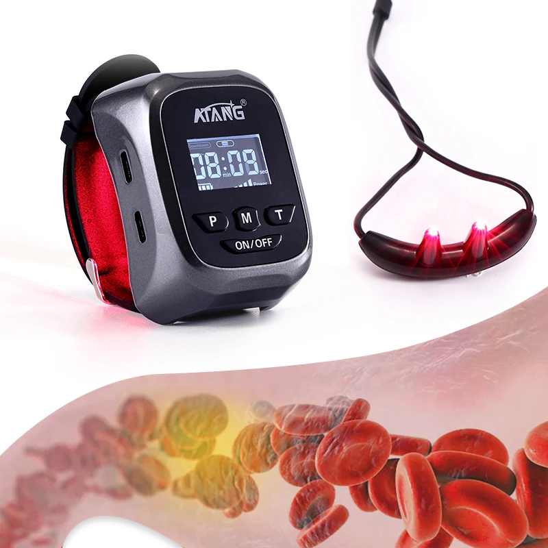 

High Blood Pressure Cholesterol Cerebral Thrombosis Rhinitis Laser Medical Watch Diabetic laser therapy watch
