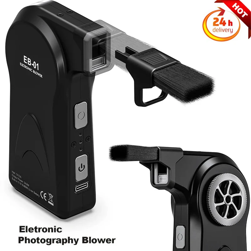 Leofoto EB-01 전자 사진 송풍기, 전기 송풍 필터, 카메라 렌즈, 강력한 먼지 제거, VS Nitecore BB2 BB21
