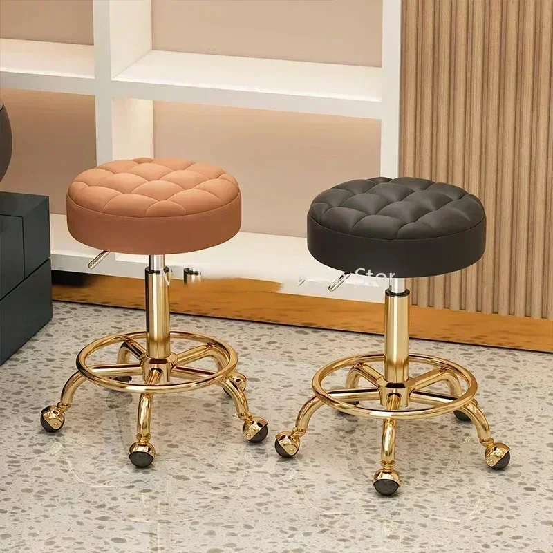 Styling Men Barber Chair Hairdressing Adjustable Wash Wheels Luxury Barber Chair Barbershop Cadeira De Manicure Salon Furniture pedicure chairs recliner hairdressing wash barbershop high barber accesories styling chair cadeira ergonomica beauty furniture