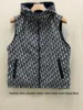 Double-Sided Wear Blue 8352 Hooded Vest Large Size Women's 200 Pou Fat MM Windbreaker Zipper Jaet Cotton Polyester Blend