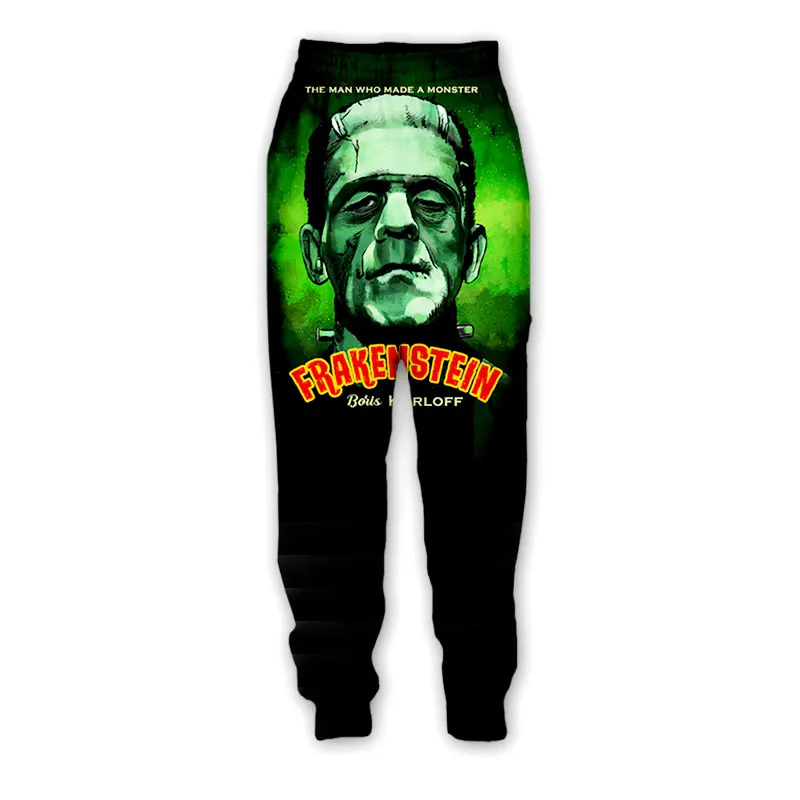 Mode Frankenstein 3D-Druck lässig y2k Hosen Mann Jogging hose Sport Straight Jogging Herren Tennis Angeln Camping Golf Trikot