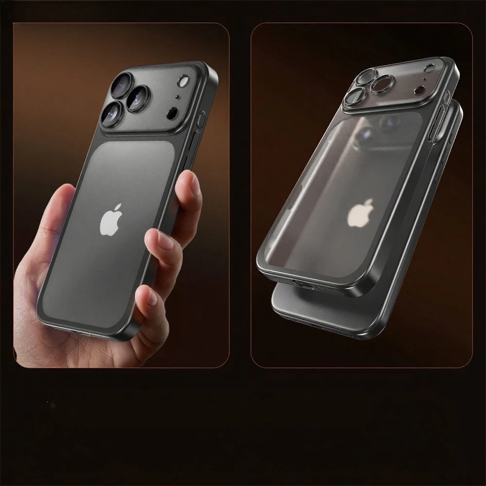 Luxuriöse neue weiche, matte Schutzhülle für iPhone 17 16 15 14 13 12 Pro Max mit Linsenschutzfolie, durchscheinende Silikonhülle – Detail 2
