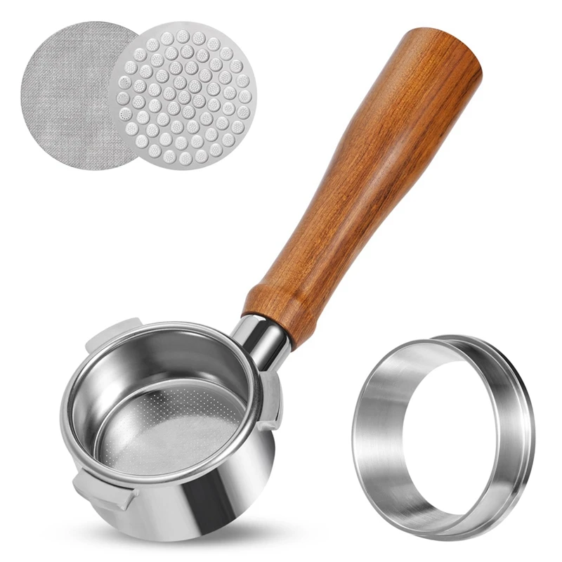 

Портативный портомайзер для эспрессо 54 мм с фильтрующей корзиной, 2 упаковки экрана и дозирующая Воронка для эспрессо