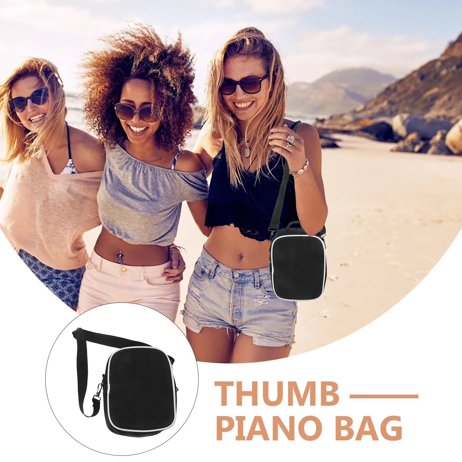 Thumb Bag 17 Key Kalimba Suitcase Piano Suitcases Instrument Crossbody Carrying