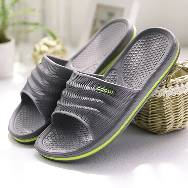 Men Women Home Slippers Concise Non-slip Soft Comfortable Indoor Summer Classic Bathroom Slippers soft slippers summer slippers