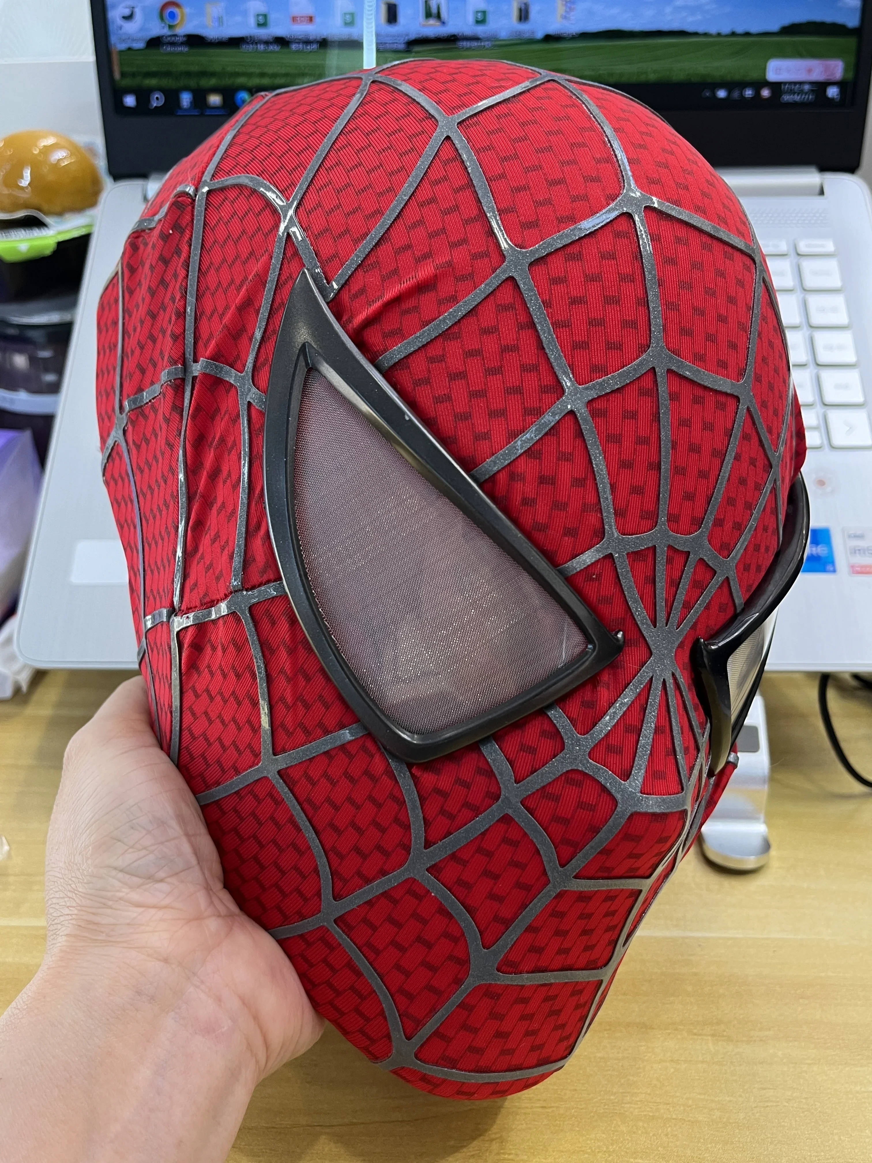 サム・レイミ風スパイダーマンマスク 3Dプリント可能 フェイスシェル