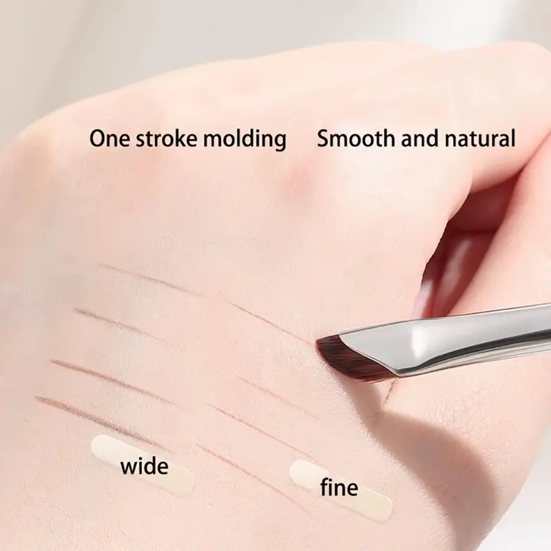 Sickle Eyeliner Brush Eyeshadow Blade Brush Detail Brush Diagonal Eyebrow Brushes Undereyelid To Sleeping Silkworm Makeup Tools - Image 4