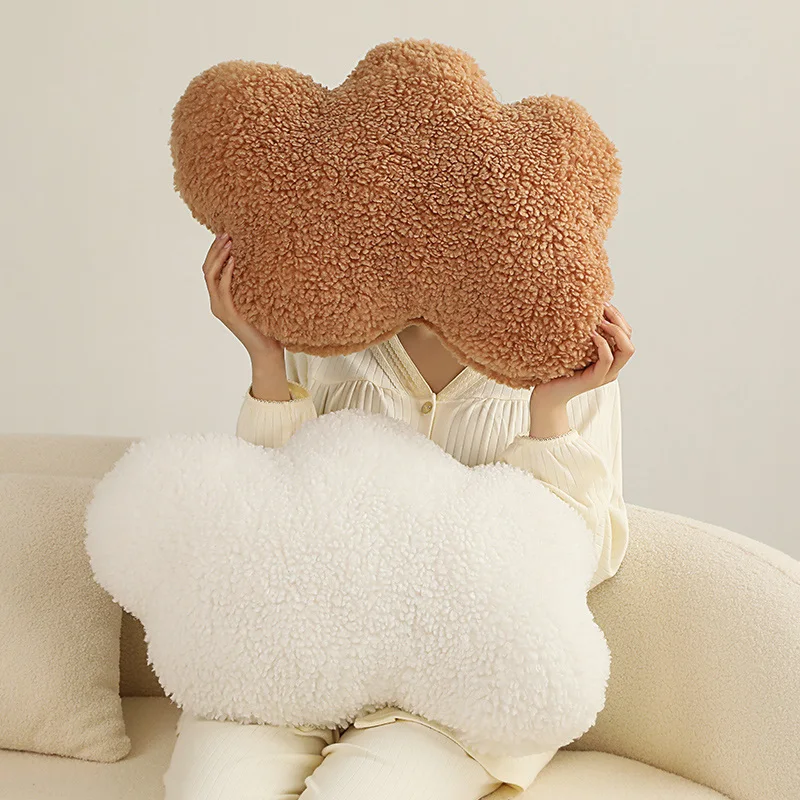 50CM Super Soft Cloud Plush Pillow Stuffed Cloud Shaped Cushion White Cloud Room Chair Room Decor Pillow Seat Cushion Gift 3