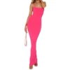 Women's Bodycon Long Dress Sleeveless Backless Spaghetti Strap Solid Color Pencil Dress 6