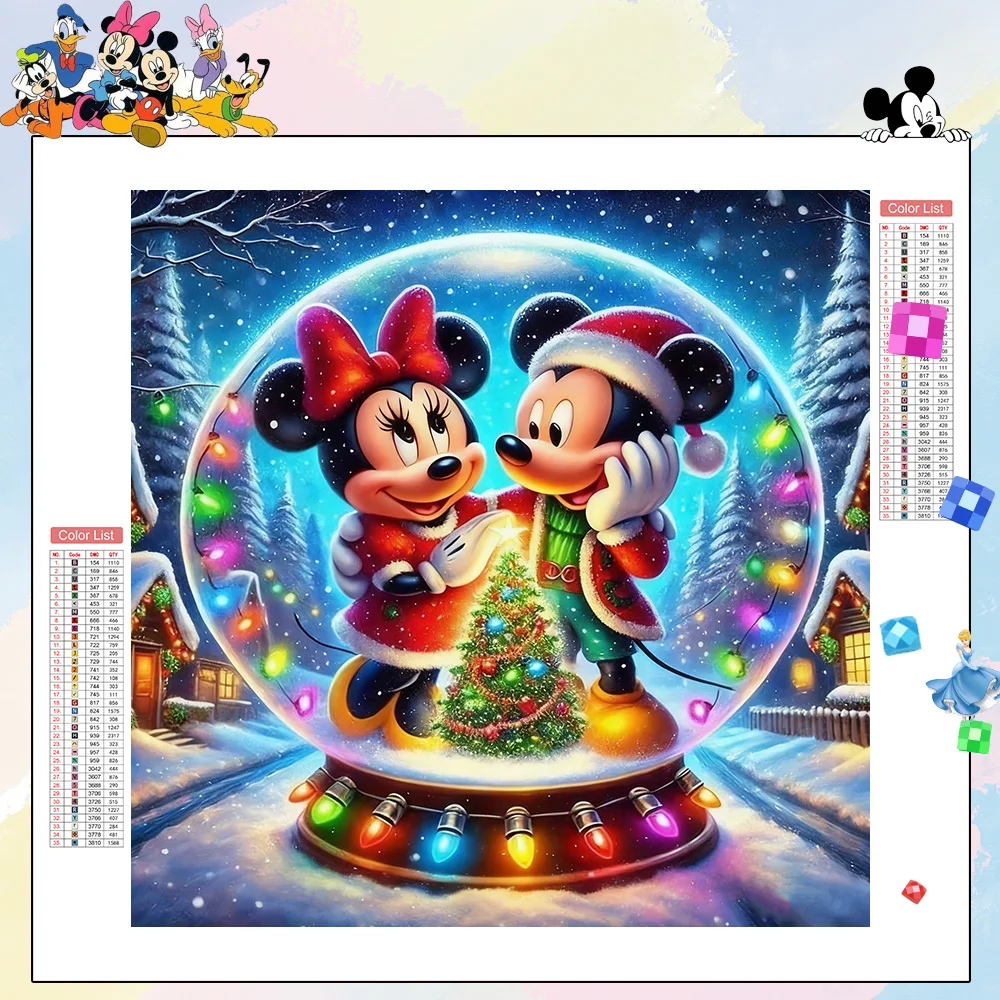 DP Mickey & Minnie Noël – Boule à Neige Lumineuse Festive