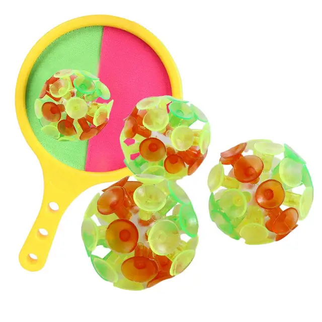 Multicolored Fidget Toy for Kids for Children Party Toy Suction Cup Ball Suction Toy Sucker Ball Stick Ball 1